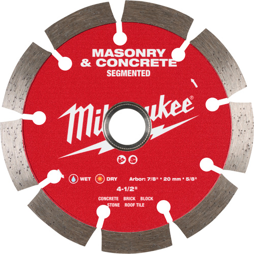 Segmented Masonry & Concrete Diamond Blade - Milwaukee 49-93-9304