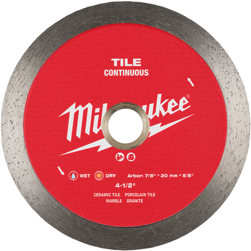 Continuous Tile Diamond Blade - Milwaukee 49-93-9504