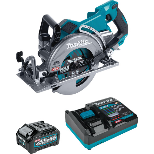 40Vmax XGT Brushless  Circular Saw with 4.0Ah Battery Kit, 7-1/4", 40 V - Makita RS001GM101