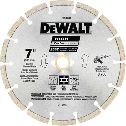 Lame diamant&eacute;e segment&eacute;e haute performance - DEWALT DW4784