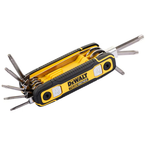 TOUGHSERIES Folding Locking Hex Key, 8 Pcs., Torx&reg; - DEWALT DWHT70268