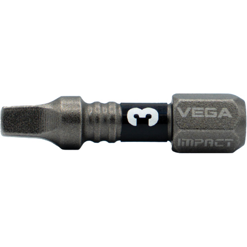 Impactech&reg; Insert Bit, Square, #3, 1/4" Drive - Vega T125R3A