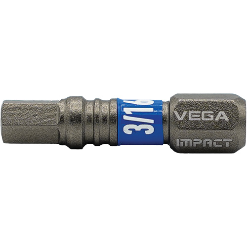 Embout Impactech, Hexagonale, 3/16", Prise 1/4" - Vega T125H1264A
