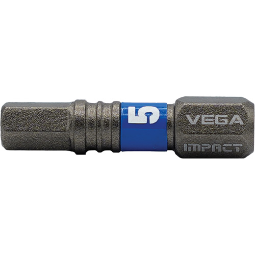 Embout Impactech, Hexagonale, 5 mm, Prise 1/4" - Vega T125H050A