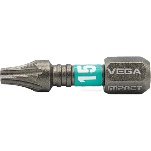 Impactech&reg; Insert Bit, Torx, T-15, 1/4" Drive - Vega T125T15A
