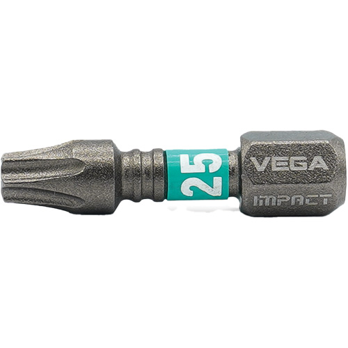 Impactech&reg; Insert Bit, Torx, T-25, 1/4" Drive - Vega T125T25A