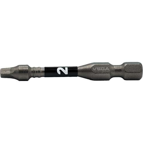Embout pour outils &eacute;lectriques Impactech, Carr&eacute;e, Embout #2, Prise 1/4", Longueur 2" - Vega T150R2A