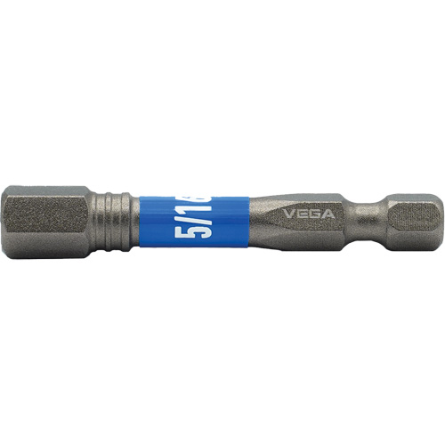 Impactech&reg; Power Bit, Hex, 5/16" Tip, 1/4" Drive Size, 2" Length - Vega T150H2064A