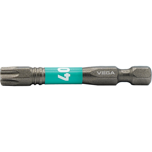 Impactech&reg; Power Bit, Torx, T-40 Tip, 1/4" Drive Size, 2" Length - Vega T150T40A
