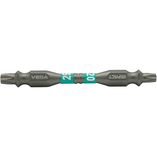 Impactech&reg; Double End Power Bits, Double Torx&reg;, T20-T25 Tip, 1/4" Drive Size, 2-9/16" Length - Vega T165T20T25BT