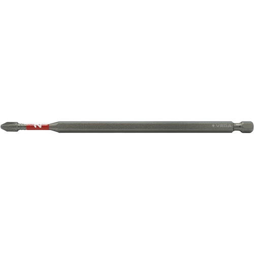 Impactech&reg; Power Bit, Phillips, #2 Tip, 1/4" Drive Size, 6" Length - Vega T1150P2A