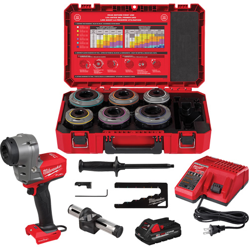 M18 FUEL Covered Conductor Cable Stripper Kit with Adjustable Bushings - Milwaukee 2937-21