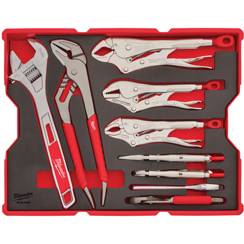 Jeu de pinces et cl&eacute;s avec plateau pour tiroirs PACKOUT - Milwaukee 48-22-0160