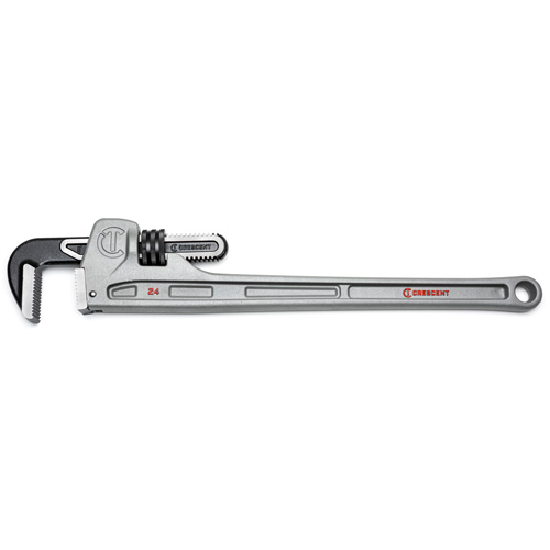 Pipe Wrench, 3-1/2" Jaw Capacity, 24" Long, Powder Coated Finish, Ergonomic Handle - Crescent CAPW24