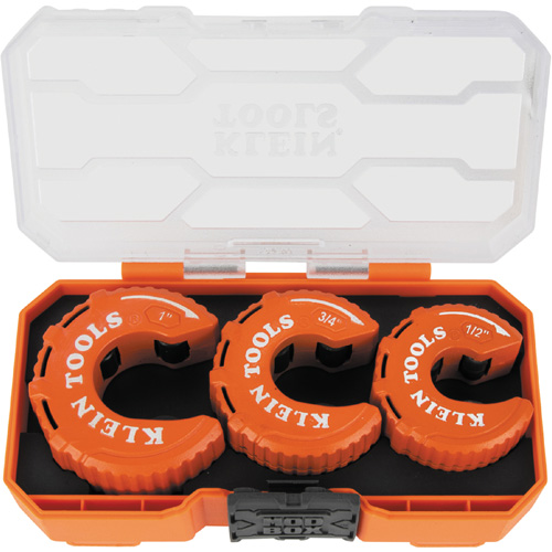 3-Piece C-Style Copper Tubing Cutter Set, 1/2"/3/4"/1" Capacity - Klein Tools 50048