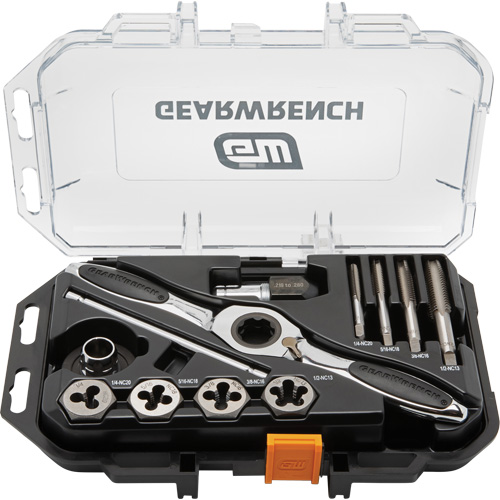 Jeu de tarauds et fili&egrave;res SAE &agrave; cliquet, 13 Morcea - Gearwrench 82817