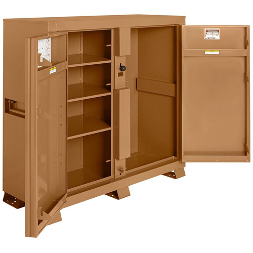 Armoire de chantier mod&egrave;le 111 avec cadenas, Acier, 47,5 pi³, Havane - Knaack 111-KL