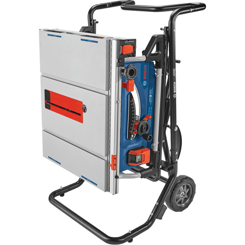 Jobsite Table Saw with Gravity-Rise Wheeled Stand, 120 V, 15 A, 3800 RPM - Bosch GTS15-10