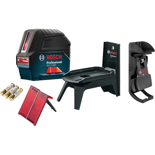 Self-Leveling Cross-Line Laser with Plumb Points - Bosch GCL 2-160