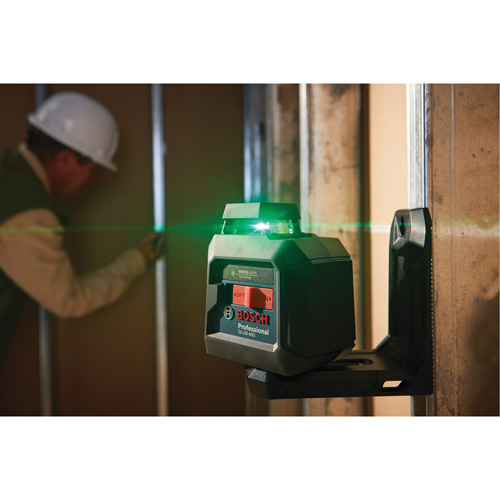 Green-Beam Self-Leveling 360° Cross-Line Laser - Bosch GLL50-40G