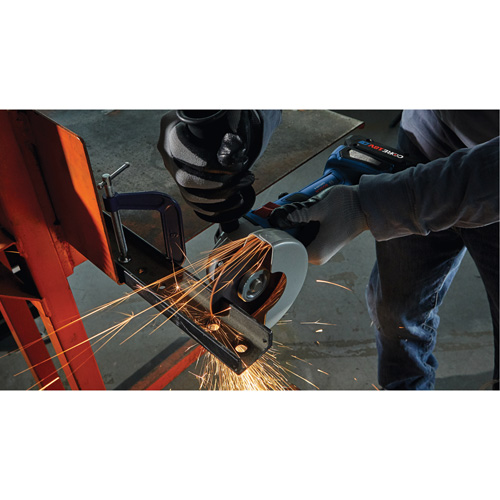 Brushless Angle Grinder with Slide Switch, 4-1/2" Wheel, 18 V - Bosch GWS18V-8N