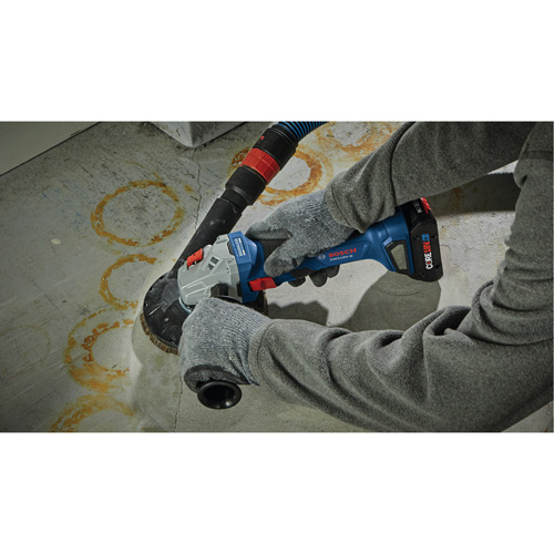 Brushless Angle Grinder with Slide Switch, 4-1/2" Wheel, 18 V - Bosch GWS18V-8N