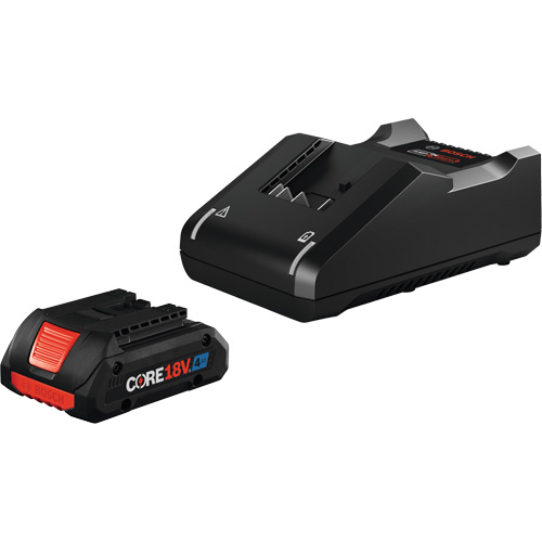 Trousse de d&eacute;part avec batterie et chargeur Advanced Power CORE18V 4 Ah, 18 V, Lithium-ion - Bosch GXS18V-15N15