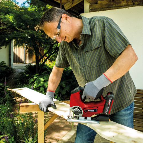 Variable Speed Cordless Jigsaw (Tool Only), 18 V, Lithium-Ion, 0-2400 SPM, 1" Stroke Length - Einhell 4321233