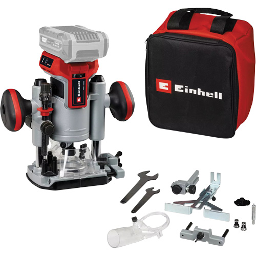 Professional Cordless Compact Router with Fixed Base & Plunge Base (Tool Only) - Einhell 4350413