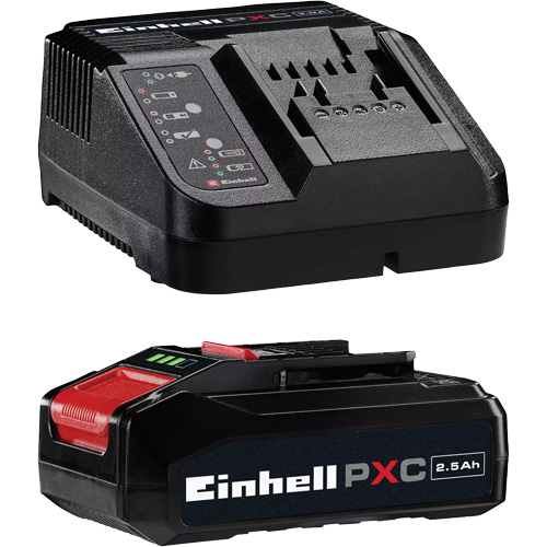 Ensemble de d&eacute;part de batterie et chargeur PXC, Lithium-ion, 18 V, 2,5 Ah - Einhell 4512131