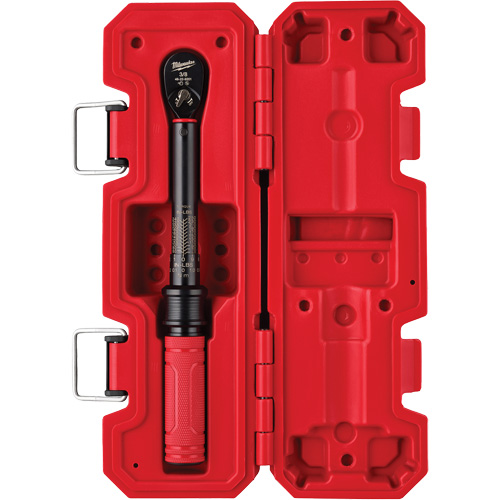 Torque Wrench, Click, 3/8" Square Drive, 5.6 - 28.2 N.m/50 - 250 in-lbs - Milwaukee 48-22-9201