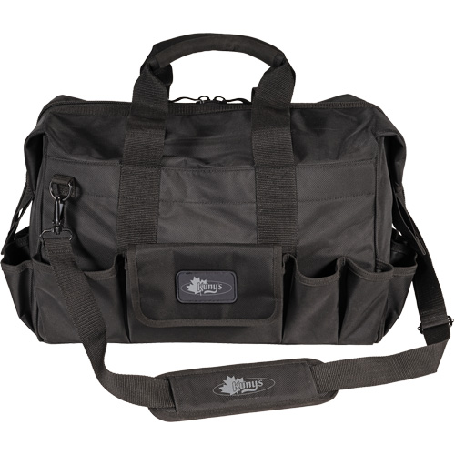 Sac &agrave; outils Phantom 18" pour entrepreneur, Polyester balistique, 25 pochettes, Noir - Kuny's 55564