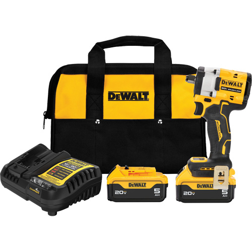 ATOMIC MAX* Cordless Impact Wrench With Hog Ring Anvil Kit, 20 V, 1/2" Socket - DEWALT DCF921P2