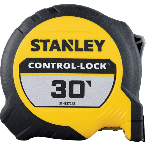 CONTROL-LOCK Tape Measure, 25 mm x 30', Imperial Graduations - Stanley Tools STHT37245