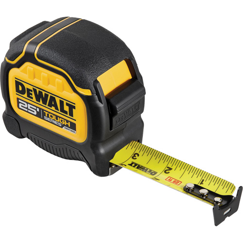 TOUGHSERIES Tape Measure, 25', Imperial Graduations - DEWALT DWHT36925S