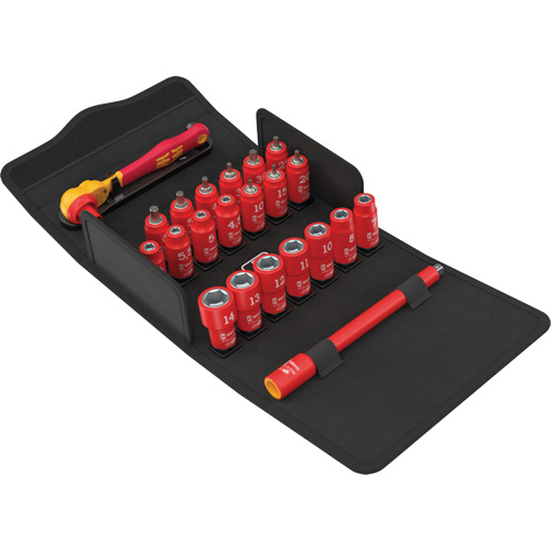 SA VDE 1 Zyklop Insulated Ratchet Set with Reversing Lever - Wera Tools 05004967001