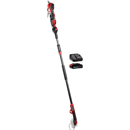 S&eacute;cateur t&eacute;lescopique &agrave; perche professionnel 2 en 1 sans fil avec batterie 2,5 Ah et ensemble de d&eacute;part de chargeur - Einhell 3408350/4512131