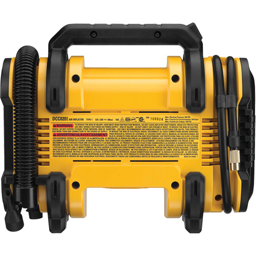 Gonfleur &agrave; air 20V MAX avec ou sans fil (outil seulement), &eacute;lectrique - DEWALT DCC020IB
