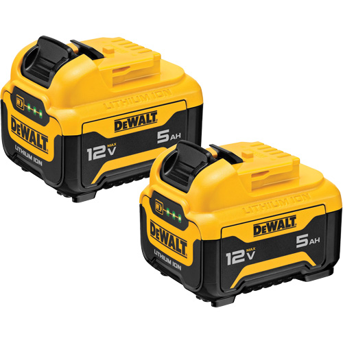 Bloc-piles Max*, Lithium-ion, 12 V, 5 Ah - DEWALT DCB126-2