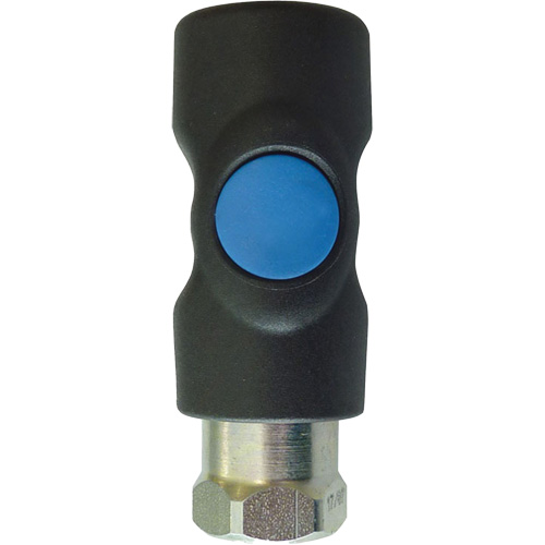 Raccord industriel rapide TOPQUIK S1, Composite en polyester/Acier inoxydable, 1/4", NPT femelle, 174 PSI - Topring 20.415