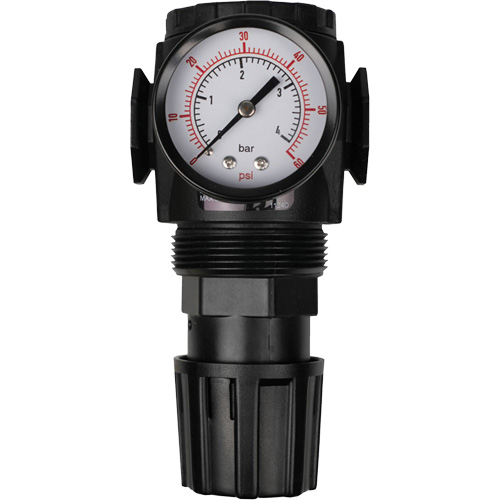 MODULAIR 300 Compressed Air Regulator, 1/2" NPT, 300 psi Max. PSI, In Line/Modular - Topring 50.336A
