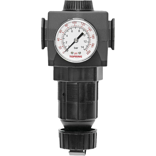 D&eacute;tendeur &agrave; diaphragme en zinc MODULAIR 400, 1/2" NPT, PSI max. de 300 psi, Canalisation/Modulaire - Topring 50.340A