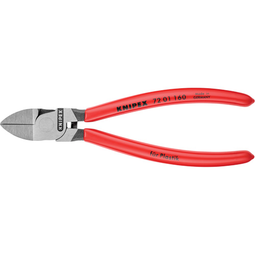 Pince coupante diagonale pour la coupe rase de plastiques, 6-1/4" lo - Knipex 72 01 160 SB