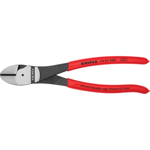 High Leverage Diagonal Cutters, 8" L - Knipex 74 01 200 SBA