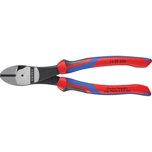 High Leverage Diagonal Cutters with KNIPEXTEND Handle, 8" L - Knipex 74 02 200 SBA