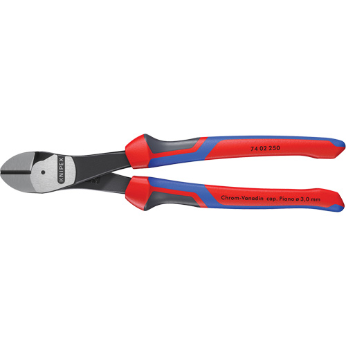 High Leverage Diagonal Cutters with KNIPEXTEND Handle, 10" L - Knipex 74 02 250 SBA