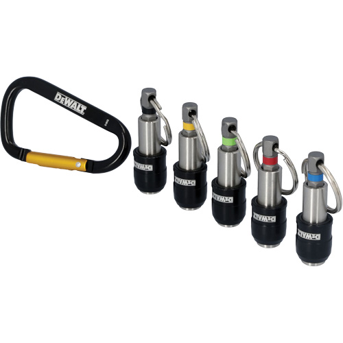 Jeu de porte-embouts avec anneau porte-cl&eacute;s, 5 M - DEWALT DWAFHLDKC5
