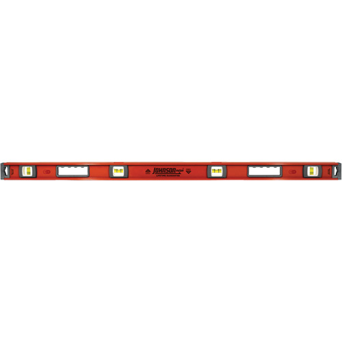 Niveau robuste pour entrepreneurs, Poutre en I, 4' lo, Aluminium, 4, Magn&eacute;tique - Johnson 1254-4800