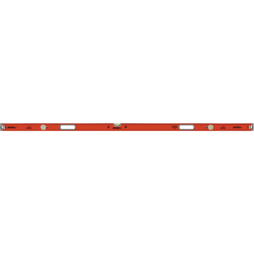 Heavy-Duty Box Level, Box, 6.5' L, Aluminum, 3, Magnetic - Johnson 9550-7800