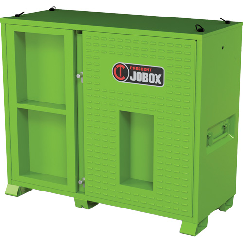 Ventilated Onsite PPE Storage Cabinet, Steel, High-Visibility Lime Green - Jobox By Crescent CJBPPE72V